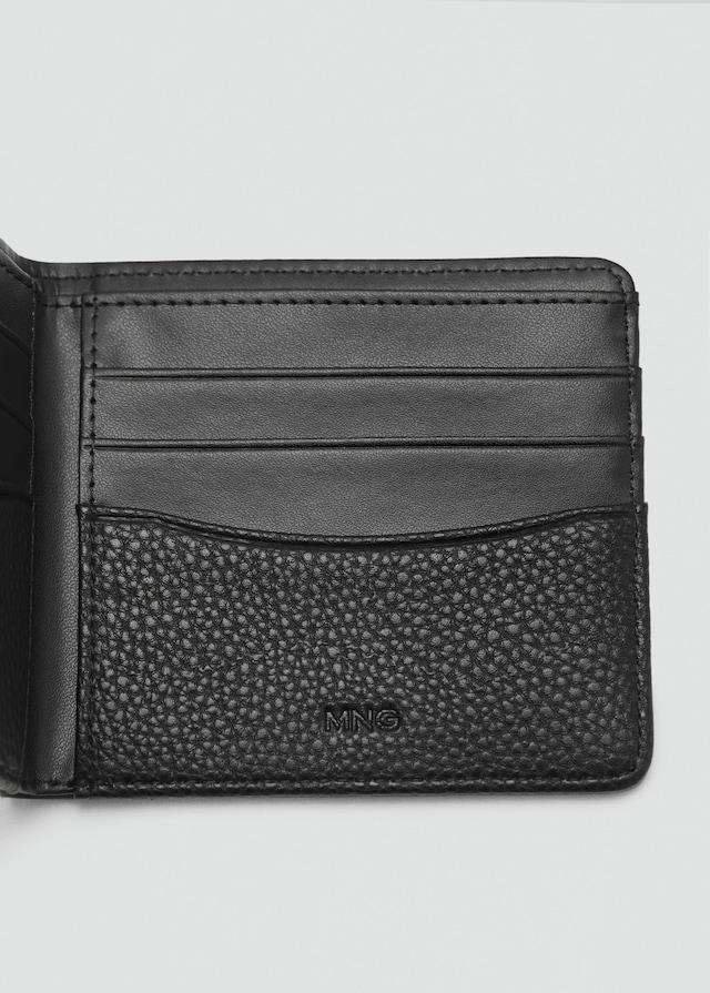 Mango Brieftasche mit genarbtem Ledereffekt Rabatt