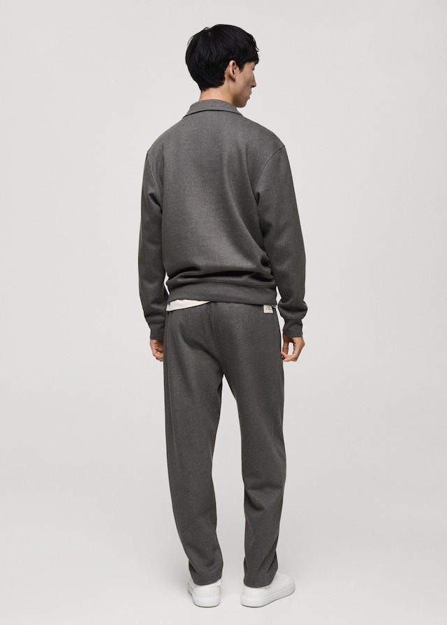 Mango Jogger Pants aus Baumwolle mit Stickdetail Jubiläumsangebot