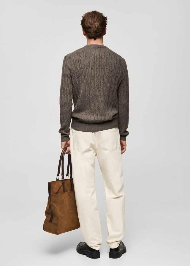 Mango Pullover mit Zopfmuster Blitzangebot