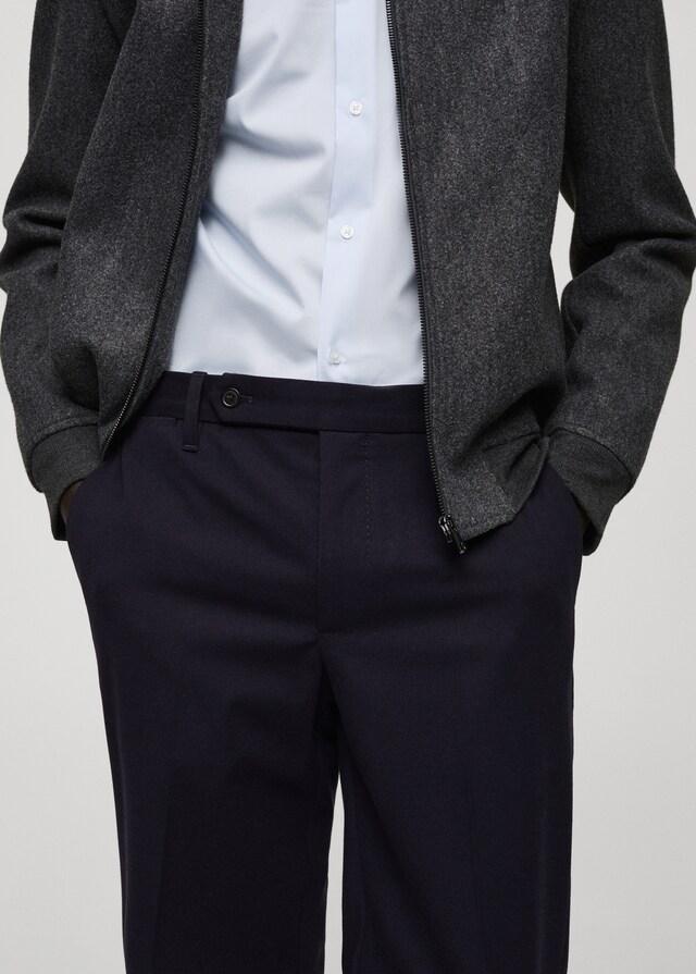 Mango Slim-Fit-Flanellhose Räumungsverkauf