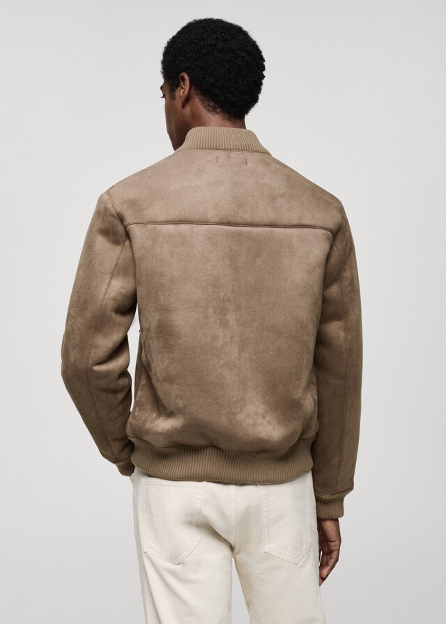 Mango Bomberjacke mit Wildleder-Effekt Kauf eins, bekomm eins gratis