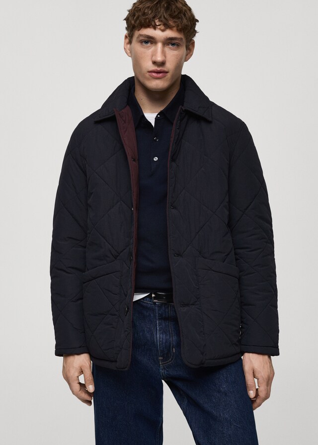 Mango Zweifarbige Wendejacke in Stepp-Optik VIP-Rabatte