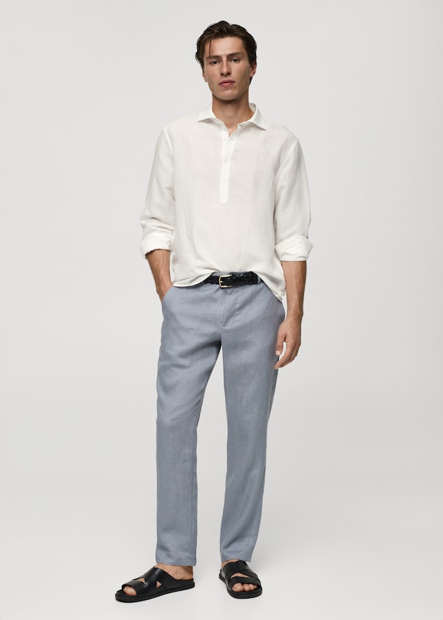 Mango Relaxed-Fit-Hemd aus Leinen mit Tencel Wochenangebot