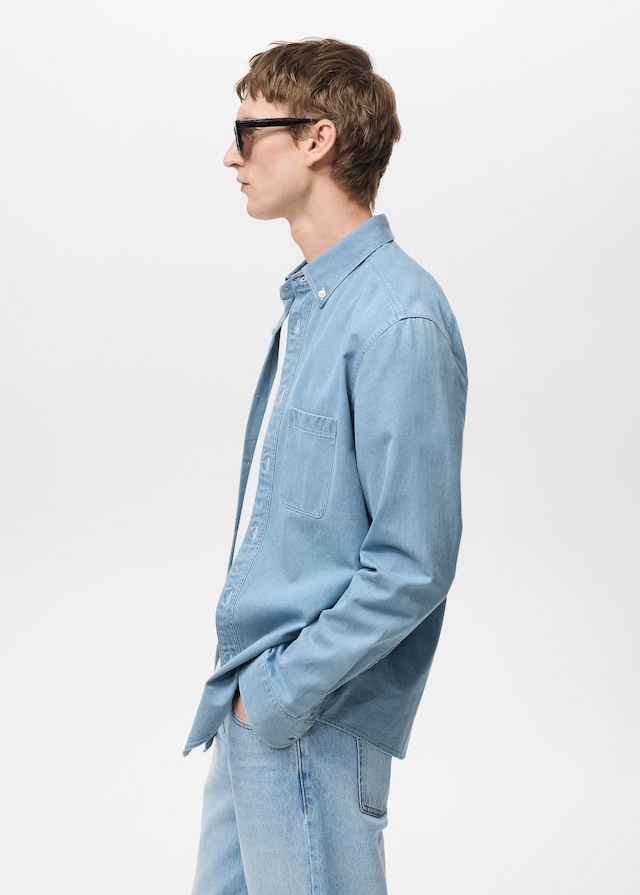 Mango Regular-Fit-Jeanshemd Neueste Stile