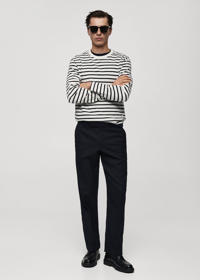 Mango Gestreiftes T-Shirt aus 100 % Baumwolle Zeitbegrenzte Promotion