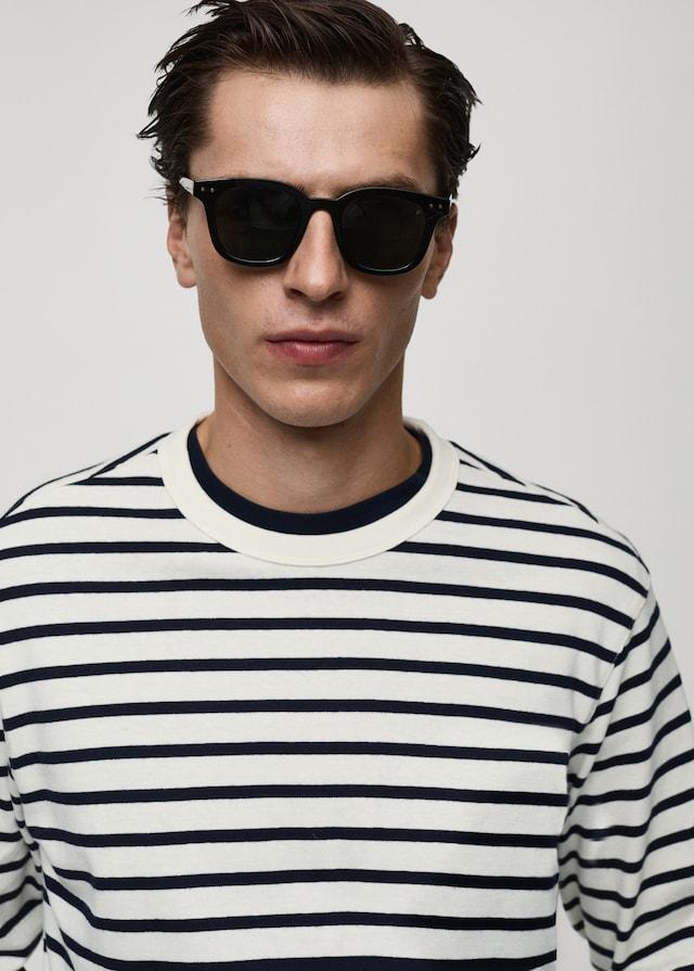 Mango Gestreiftes T-Shirt aus 100 % Baumwolle Zeitbegrenzte Promotion