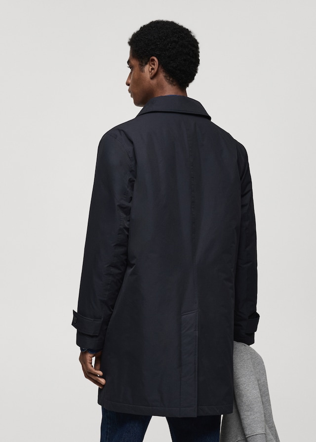 Mango Wasserabweisender Stepp-Trenchcoat Nur noch ein Tag übrig