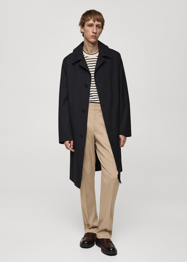 Mango Oversized-Trenchcoat aus Comfort-Stretch-Gewebe Super Rabatt