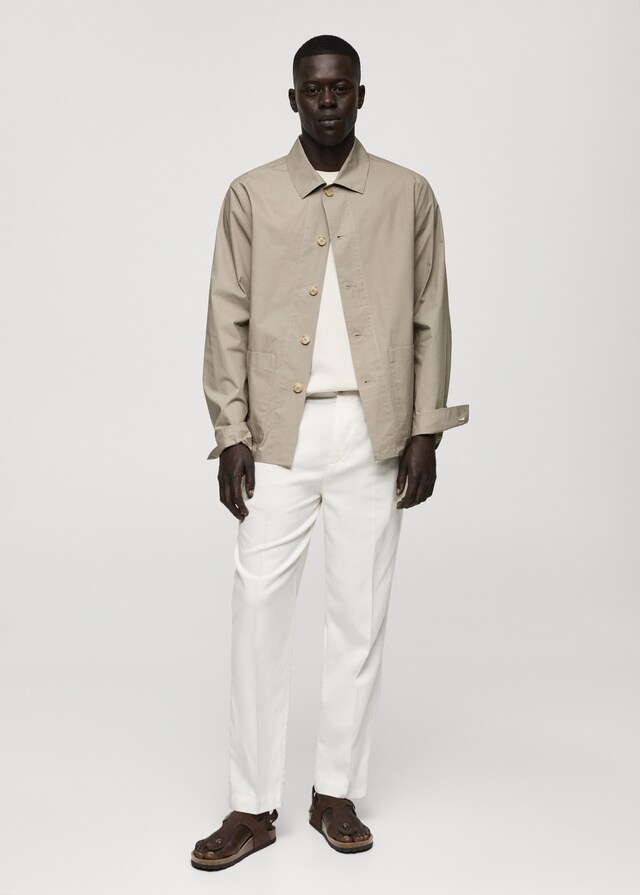 Mango Overshirt aus 100 % Baumwoll-Popeline Speichern exportieren