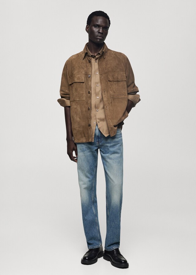 Mango Straight Fit-Jeans im Used-Look 50% Rabatt für begrenzte Zeit