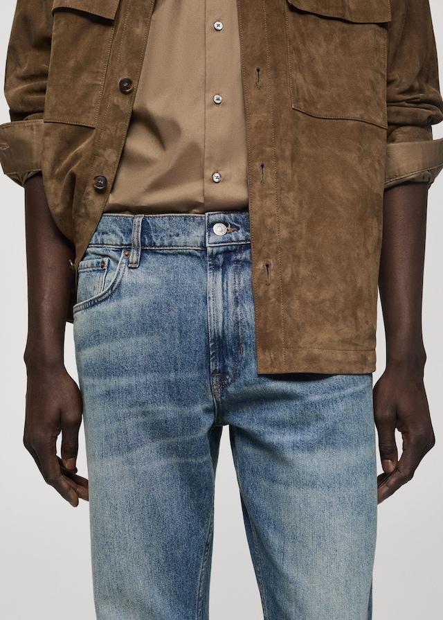 Mango Straight Fit-Jeans im Used-Look 50% Rabatt für begrenzte Zeit