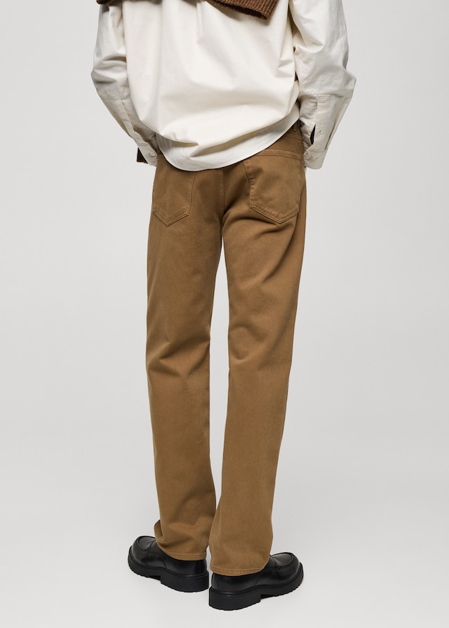 Mango Straight-Fit-Baumwollhose Rabatte dieses Monats