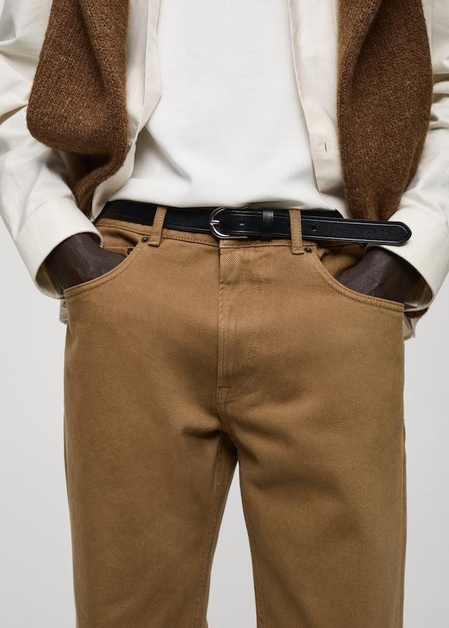 Mango Straight-Fit-Baumwollhose Rabatte dieses Monats