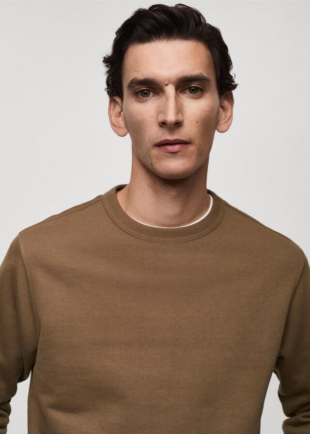 Mango Regular-Fit-Sweatshirt aus Baumwolle Auslauf