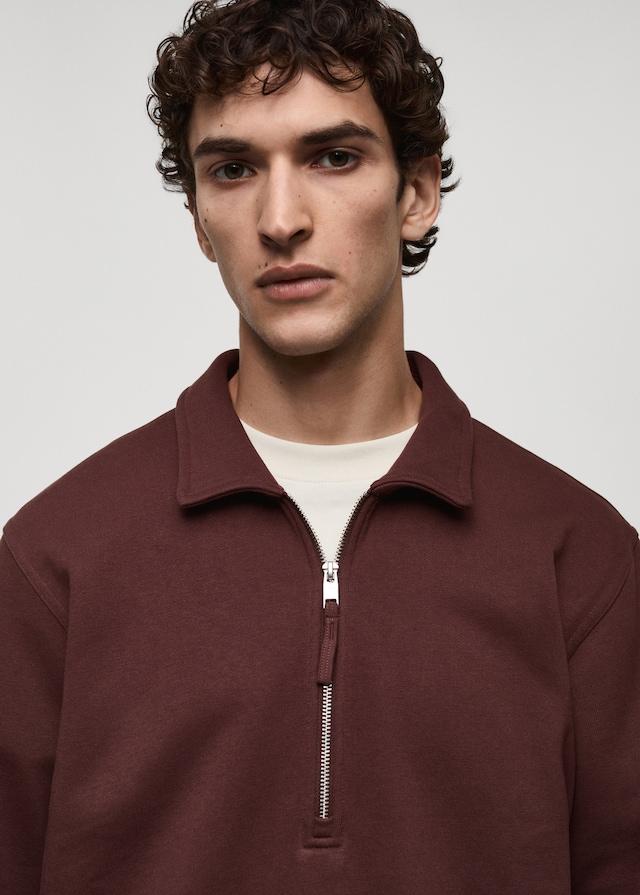 Mango Regular-Fit-Polo-Sweatshirt aus Baumwolle Verkauf