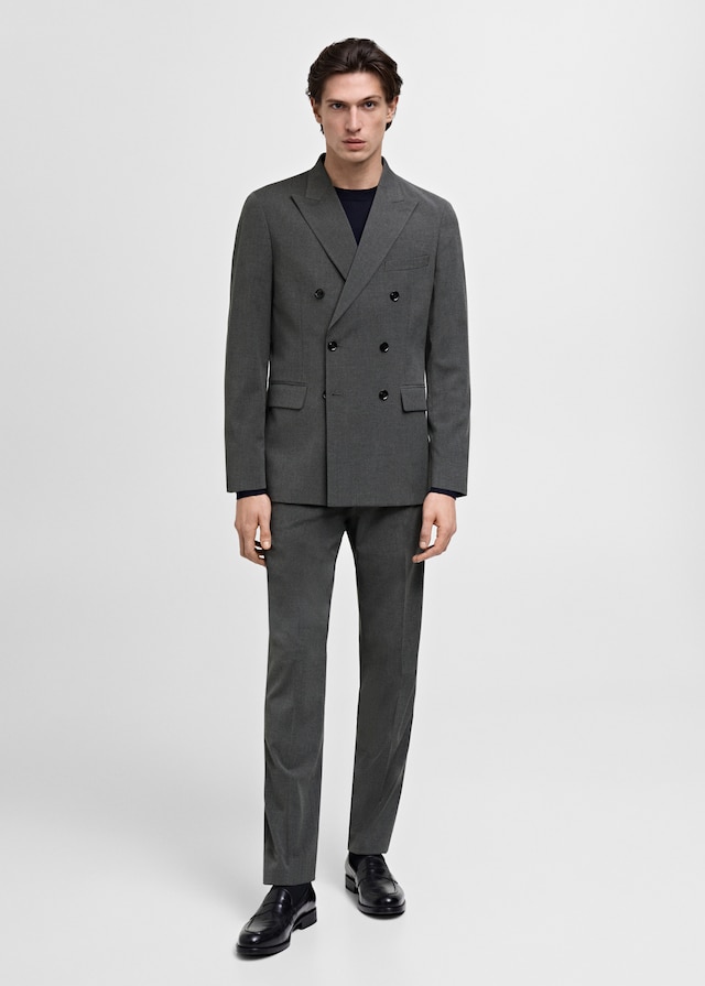 Mango Zweireihiges Slim-Fit-Sakko Mónaco Fabrikverkauf