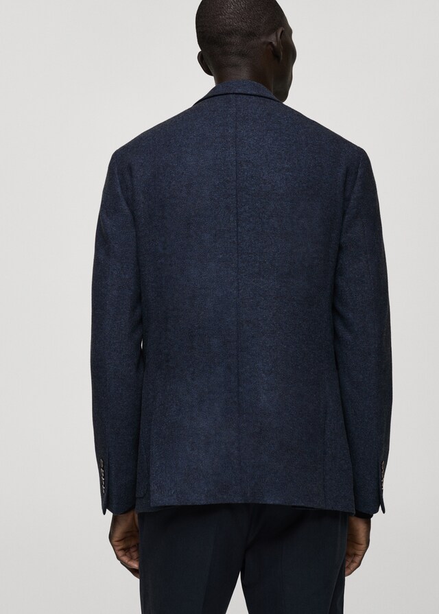 Mango Slim-Fit-Blazer aus Wollgemisch Kostenloser Versand