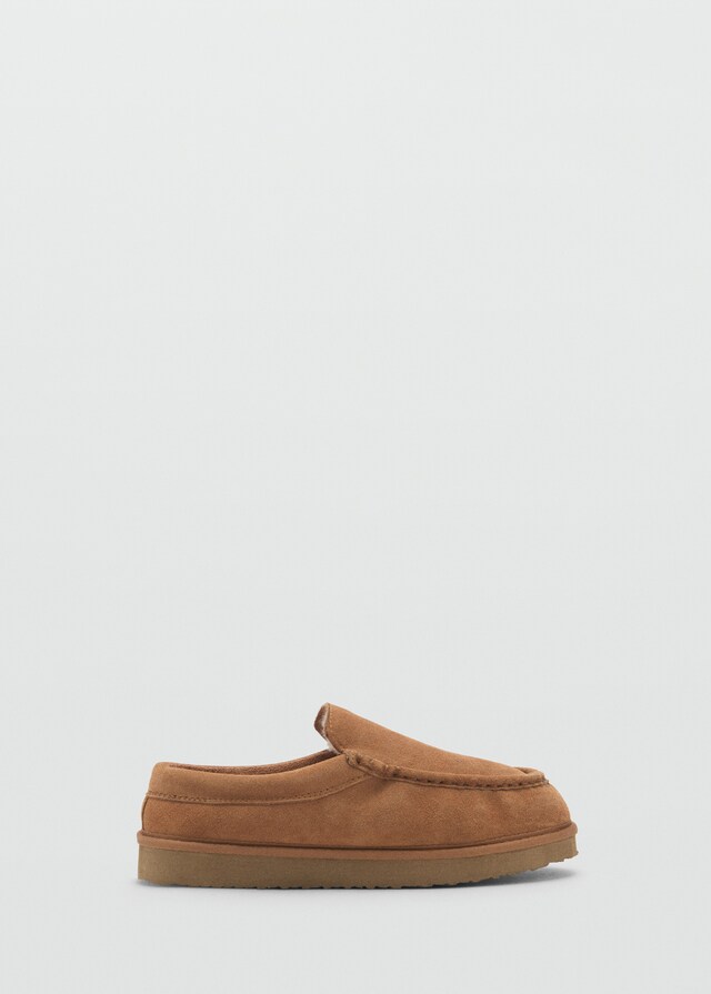 Mango Wildleder-Clogs mit Plüsch-Innenfutter Fabrikpreis