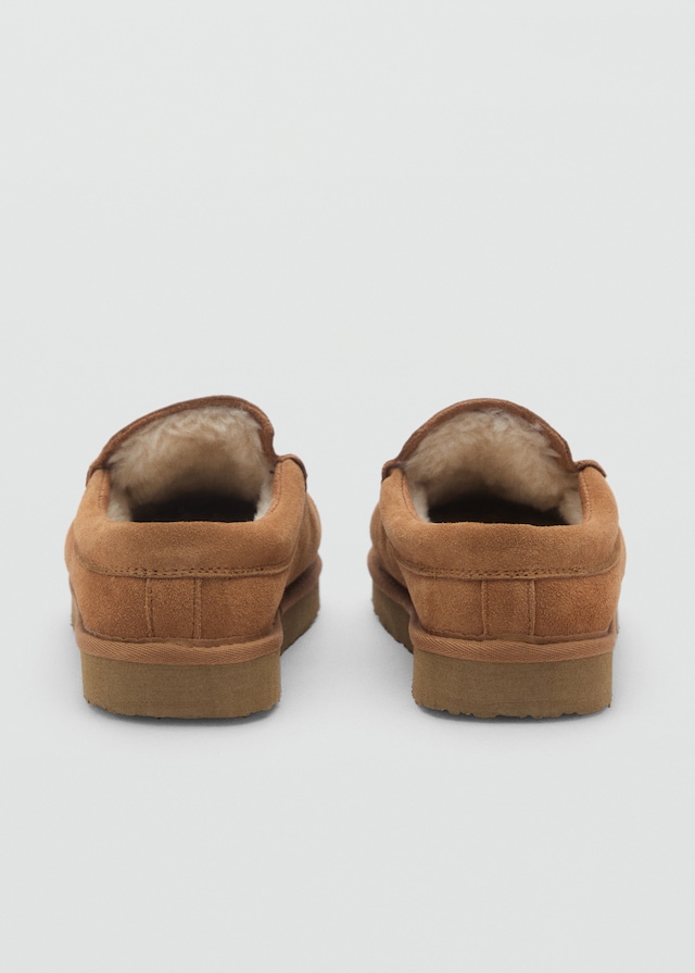 Mango Wildleder-Clogs mit Plüsch-Innenfutter Fabrikpreis