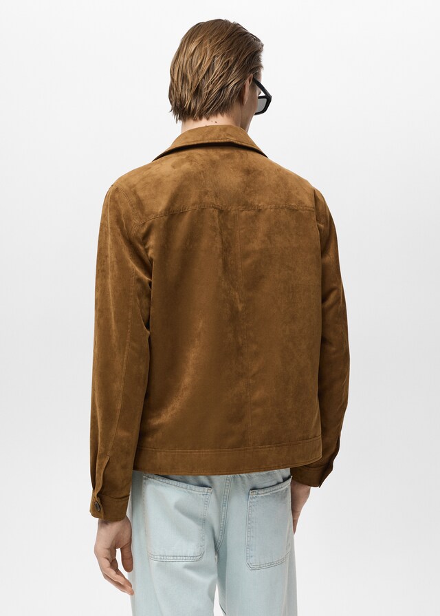 Mango Overshirt mit Wildleder-Effekt Sonderangebot