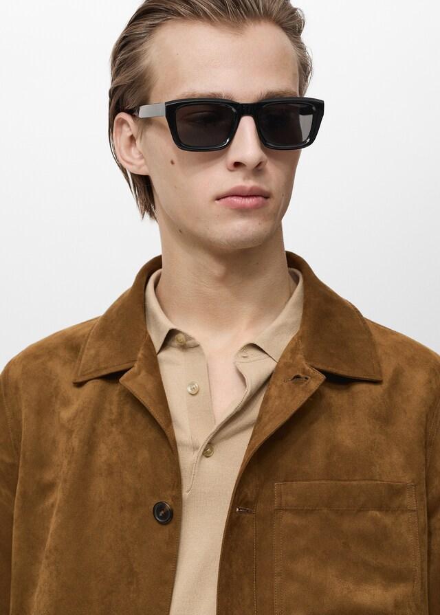 Mango Overshirt mit Wildleder-Effekt Sonderangebot