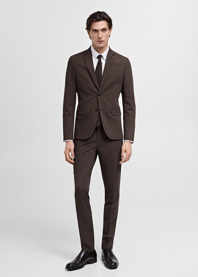 Mango Slim Fit-Anzugshemd aus Baumwolle Begrenztes Angebot