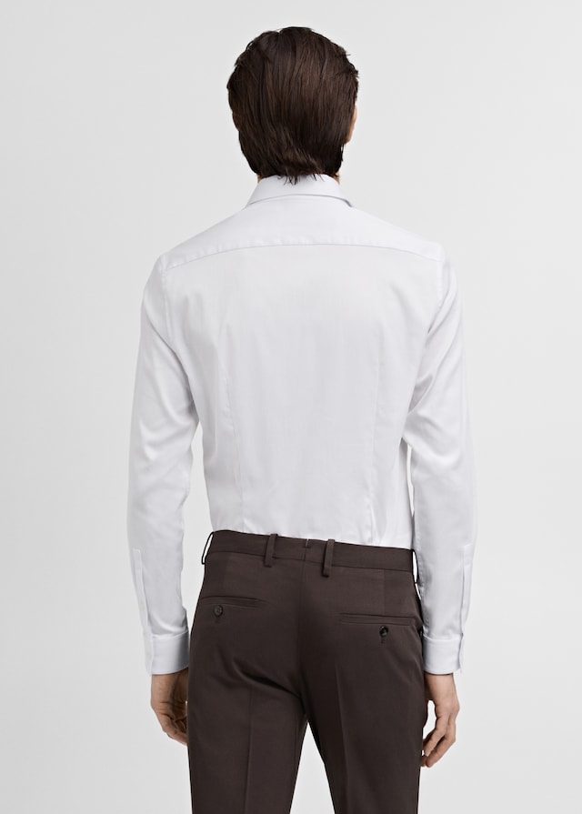 Mango Slim Fit-Anzugshemd aus Baumwolle Begrenztes Angebot