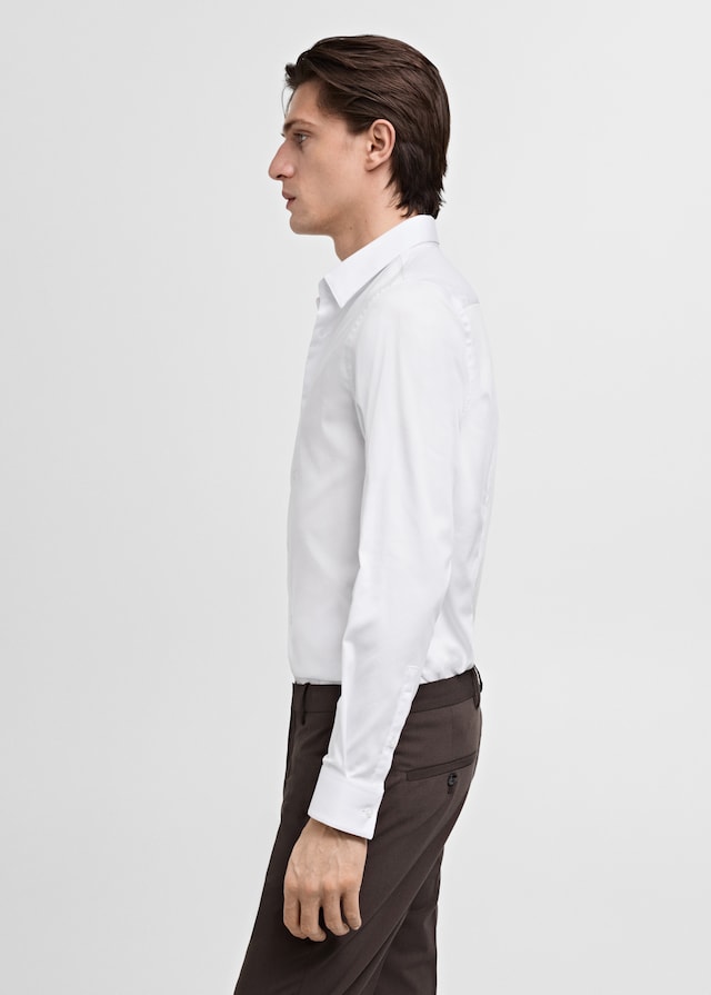 Mango Slim Fit-Anzugshemd aus Baumwolle Begrenztes Angebot