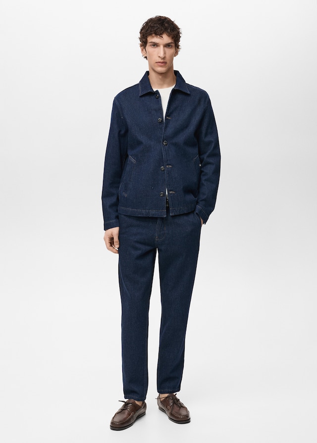 Mango Regular Fit-Jeans mit dunkler Waschung Preisnachlass