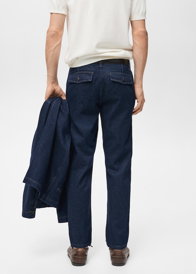 Mango Regular Fit-Jeans mit dunkler Waschung Preisnachlass