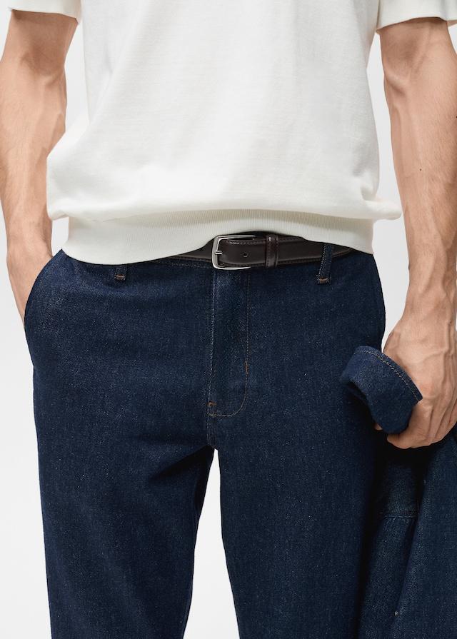 Mango Regular Fit-Jeans mit dunkler Waschung Preisnachlass