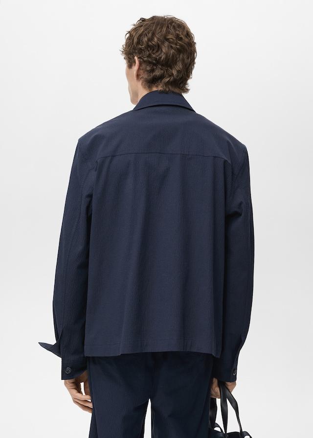 Mango Jacke aus Baumwoll-Seersucker Black Friday
