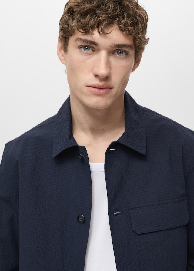 Mango Jacke aus Baumwoll-Seersucker Black Friday