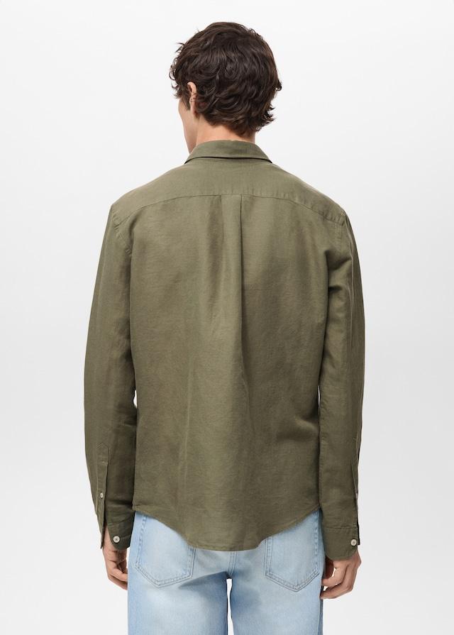 Mango Classic-Fit-Leinenhemd Vatertagsangebot