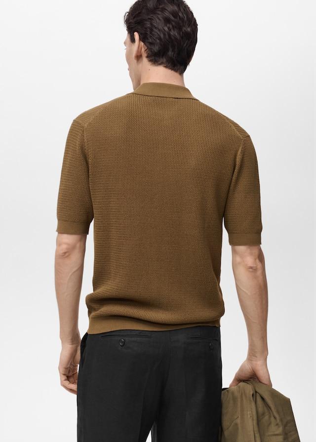 Mango Strukturiertes Strickhemd Top Angebot