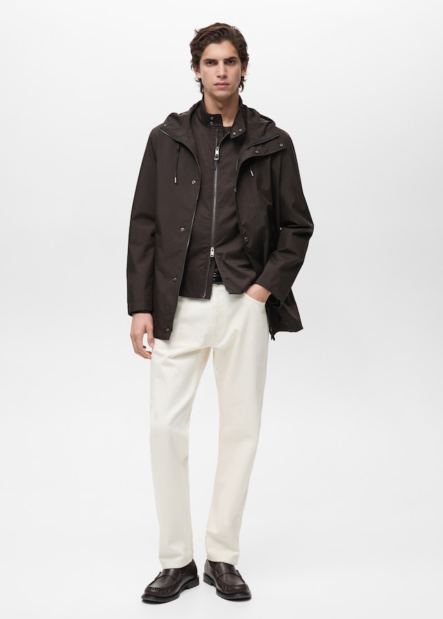 Mango Wasserabweisender Parka mit Kapuze Exklusive Angebote