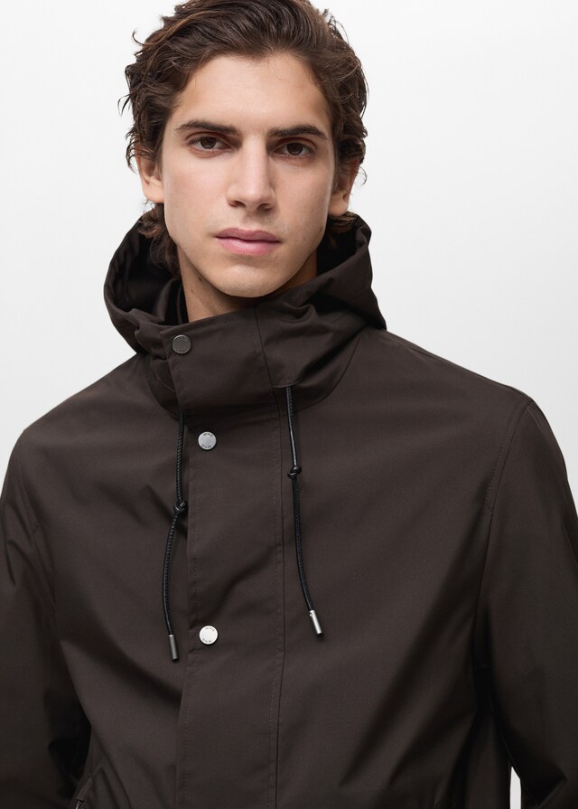 Mango Wasserabweisender Parka mit Kapuze Exklusive Angebote