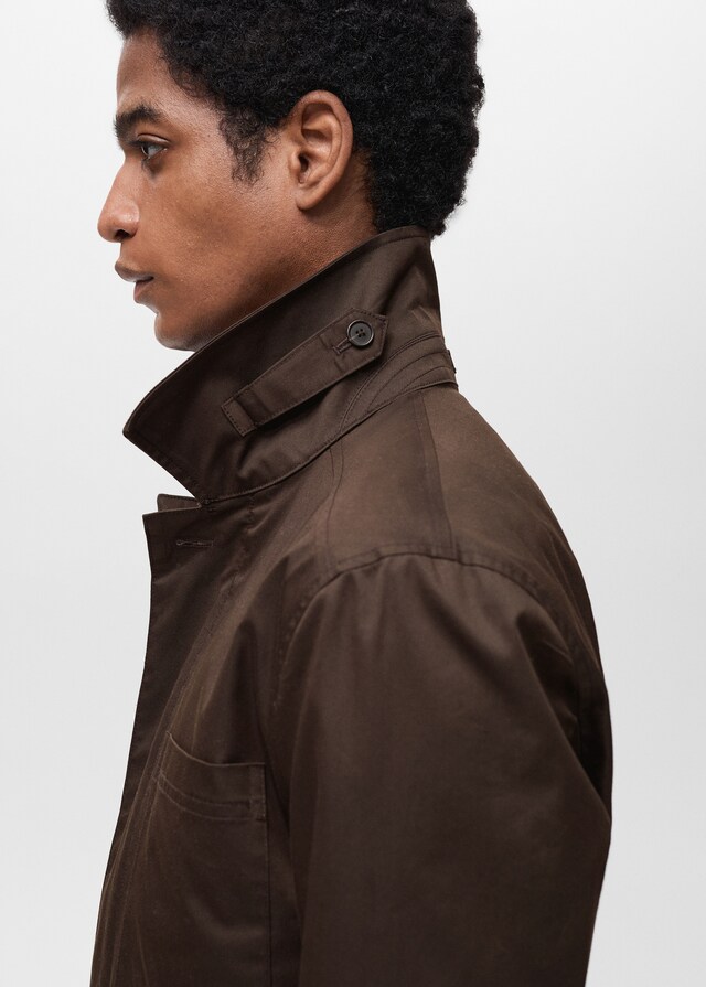 Mango Wasserabweisende Baumwolljacke Blitzangebot