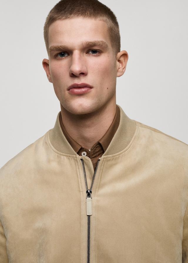 Mango Bomberjacke mit Wildleder-Effekt Räumungsverkauf