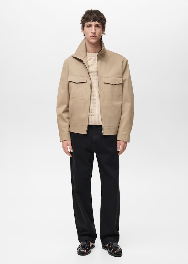 Mango Relaxed-Fit-Jacke aus Baumwolle Kauf eins, bekomm eins gratis