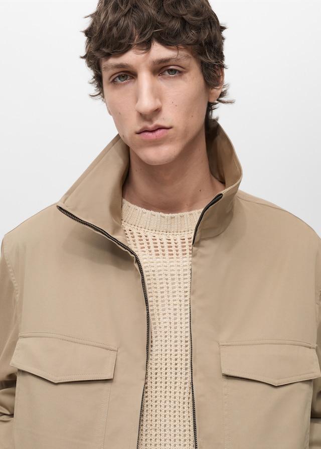 Mango Relaxed-Fit-Jacke aus Baumwolle Kauf eins, bekomm eins gratis