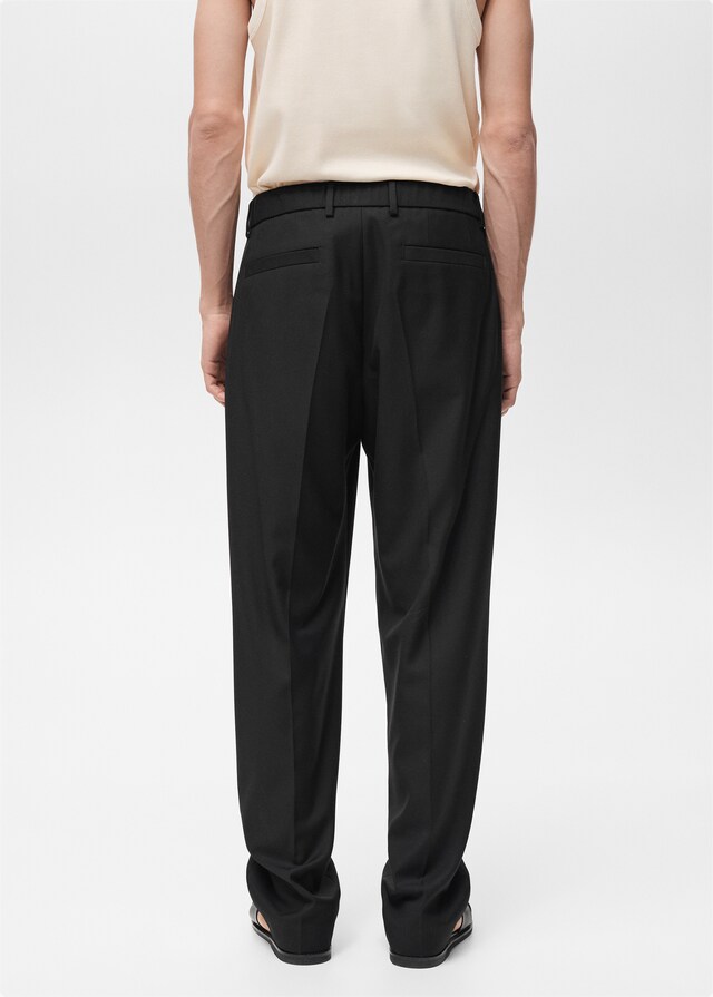 Mango Relaxed-Fit-Anzughose mit Bundfalten Riesige Ersparnisse