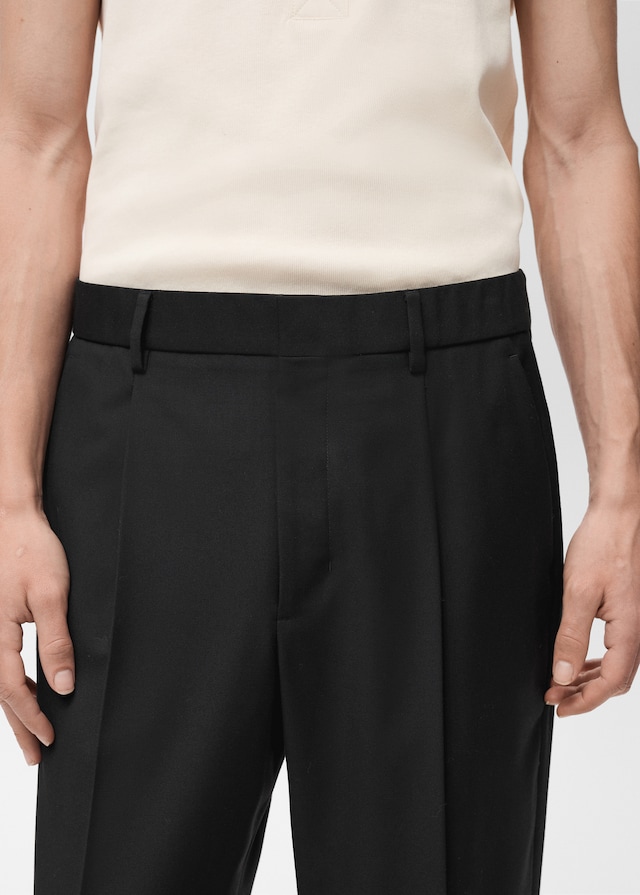 Mango Relaxed-Fit-Anzughose mit Bundfalten Riesige Ersparnisse