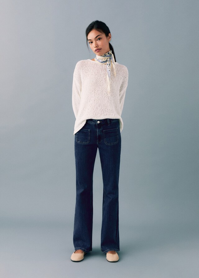 Mango Flared Jeans mit Taschen VIP-Rabatte