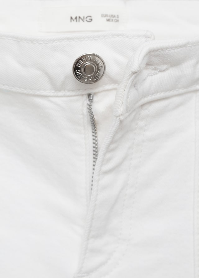 Mango Wideleg-Jeans mit ausgefranstem Saum Wochenangebot