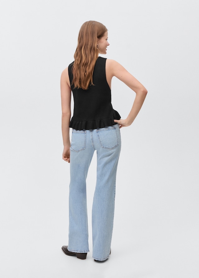 Mango Flared Jeans mit Zierrissen Begrenzte Freigabe