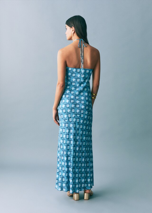 Mango Kleid mit Halfterkragen Bis zu 60% Rabatt