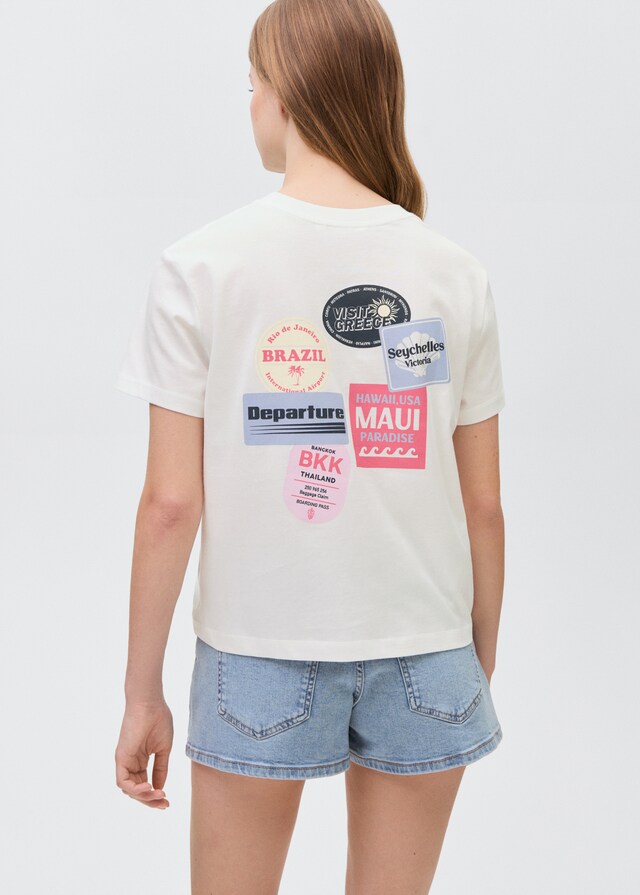 Mango Bedrucktes Baumwoll-T-Shirt Bis zu 55% Rabatt
