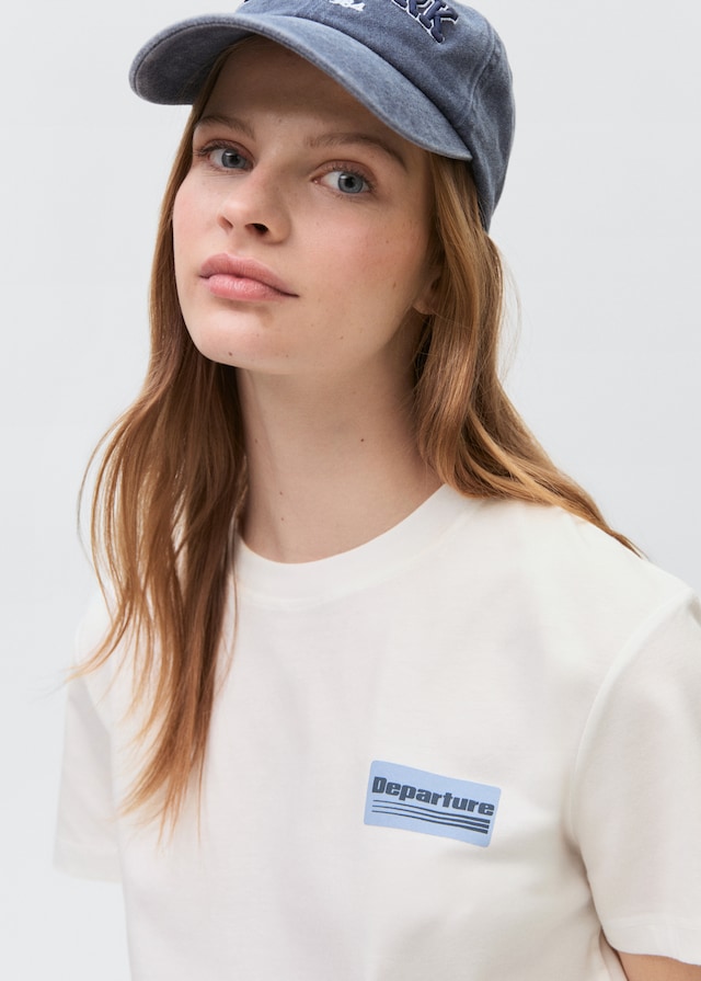 Mango Bedrucktes Baumwoll-T-Shirt Bis zu 55% Rabatt