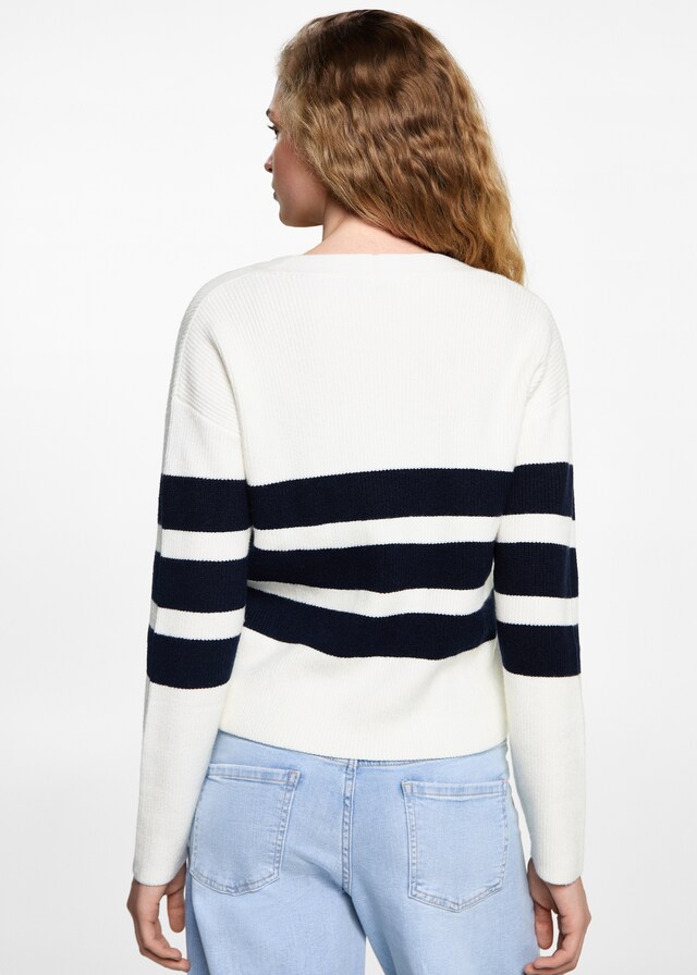 Mango Strickcardigan mit Streifenmuster Im Verkauf